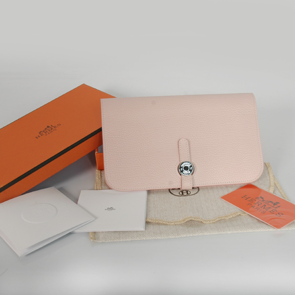 HPW01P Hermes in pelle Portafoglio passaporto in rosa